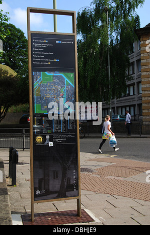 Stadtplan Oxford United Kingdom Stockfoto