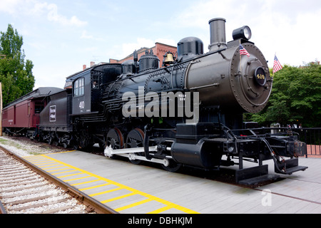 Lowell nationale historische Lokomotive Stockfoto