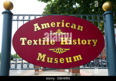 Amerikanische Geschichte Textilmuseum in Lowell MA Stockfoto