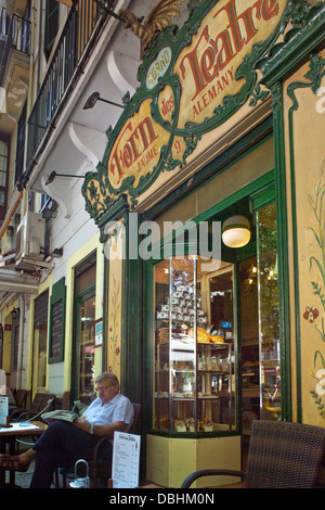 Exterieur der Forn des Teatre Bäckerei in Palma De Mallorca. Stockfoto