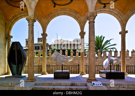 Skulptur an der Palau March, Palma De Mallorca Stockfoto