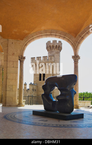 Skulptur an der Palau March, Palma De Mallorca Stockfoto