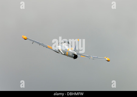 Jagd Perival Jet Provost T4 XR673 G-BXLO im Flug über Wickenby Flugplatz Stockfoto