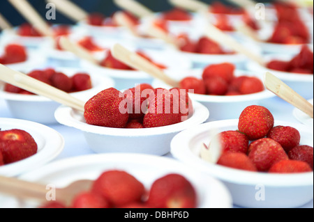 Erdbeeren Stockfoto