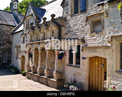 Bubwith Armenhäuser, Priester Zeile, Wells, Somerset, England Stockfoto