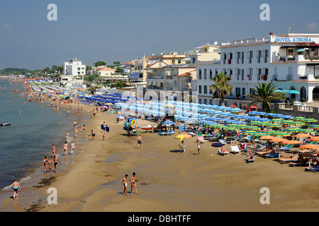 Italien, Latium, Sperlonga, Strand Stockfoto