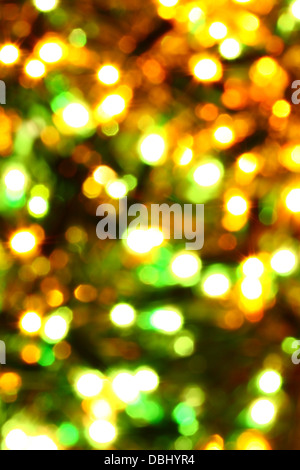 Urlaub Karte golden Champagner und Geschenk Stockfoto