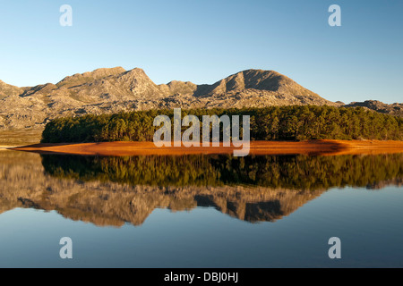 Steenbaras Damm, Provinz Westkap, Südafrika. Stockfoto