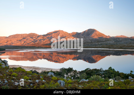 Steenbaras Damm, Provinz Westkap, Südafrika. Stockfoto