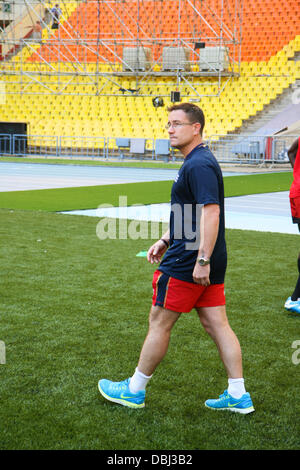 Image Datei: Mike Freitag Kenia Rugby Sevens Trainer im Luzniki-Stadion in Moskau während der Rugby World Cup Sevens. Bild aufgenommen am 29. Juni 2013. Bildnachweis: Elsie Kibue / Alamy Live News Stockfoto