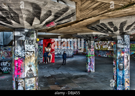 Undercroft Skater Park Londons South Bank Stockfoto