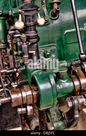 Nahaufnahme eines statischen Dampfmaschine Stockfoto