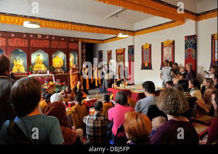 Sandmandala Avalokiteshvara Tibet-Hannover 2012. Stockfoto