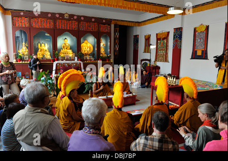 Sandmandala Avalokiteshvara Tibet-Hannover 2012. Stockfoto