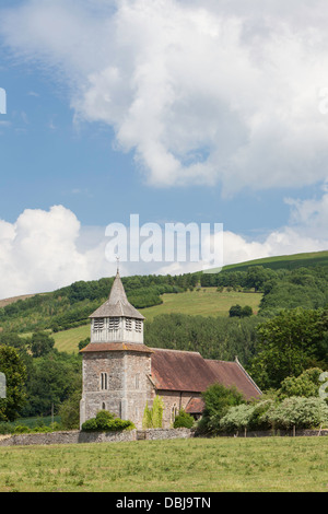 Die Kirche St Mary, Bitterley in der Nähe von Ludlow, Shropshire, England, UK Stockfoto