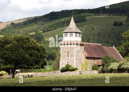 Die Kirche St Mary, Bitterley in der Nähe von Ludlow, Shropshire, England, UK Stockfoto