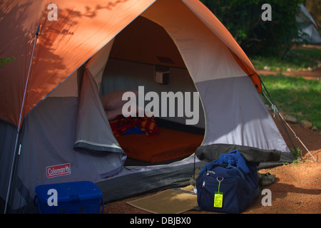 Ol Kinyei Conservancy Camp. In der Nähe von Masai Mara. Kenia, Afrika. Stockfoto