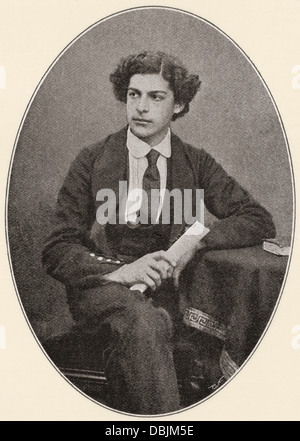 Sir Arthur Seymour Sullivan, 1842 –1900, wenn ein Student.  Englischer Komponist am bekanntesten für seine Zusammenarbeit W. S. Gilbert. Stockfoto