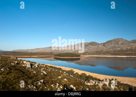 Steenbaras Damm, Provinz Westkap, Südafrika. Stockfoto