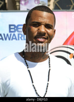 Jayceon Terrell Taylor, aka The Game BET Awards 11 im Shrine Auditorium Los Angeles, Kalifornien - 26.06.11 statt. Stockfoto