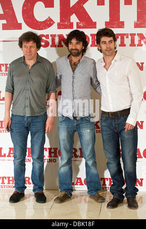 Eduardo Noriega, Stephen Rea und Mateo Gil "Blackthorn" Photocall abgehaltenen Medikamente Princesa Madrid, Spanien - 28.06.11 Stockfoto