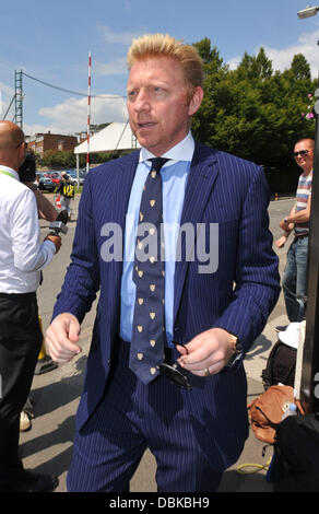 Boris Becker Wimbledon Herren Finale - draußen Ankünfte London, England - 03.07.11 Stockfoto