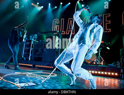 Glasvegas Sänger James Allan im iTunes Festival im Roundhouse London, England - 10.07.11 führt Stockfoto