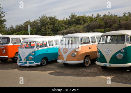 Volkswagen Wohnmobile in Palm Beach, Sydney, Australien Stockfoto