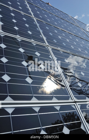 Solar-Panels hautnah Stockfoto