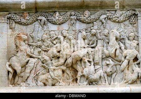 Glanum war ein Oppidum oder befestigte Stadt im heutigen Provence, durch eine Keltisch gerufen sind, das Salyes im 6. Jahrhundert v. Chr. gegründet. Stockfoto