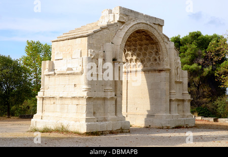 Glanum war ein Oppidum oder befestigte Stadt im heutigen Provence, durch eine Keltisch gerufen sind, das Salyes im 6. Jahrhundert v. Chr. gegründet. Stockfoto