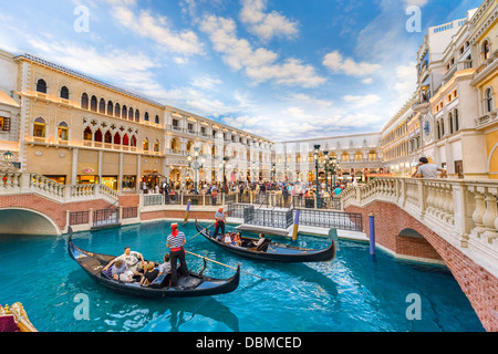 Grand Canal Shoppes im Venetian (Hotel und Kasino), Las Vegas Boulevard, Las Vegas, Nevada, USA Stockfoto