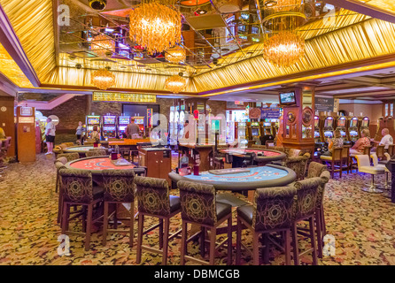 Innere des Golden Nugget Casino, Fremont Street, Downtown Las Vegas, Nevada, USA Stockfoto