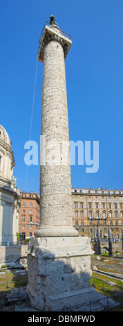 Traian Spalte (Colonna Traiana) in Rom, Italien Stockfoto