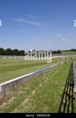 Downhillstrecke in Donnington Park Race track Stockfoto