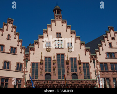 Frankfurter Rathaus aka Rathaus Roemer in Roemerberg Deutschland Stockfoto