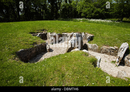 Nympsfield Long Barrow in der Nähe von Stroud, Gloucestershire, England, UK Stockfoto