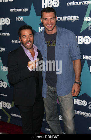 Jeremy Piven, Wladimir Klitschko letzte Staffel der HBO Serie "Entourage" statt im Beacon Theatre - Ankunft New York City, USA - 19.07.11 Stockfoto