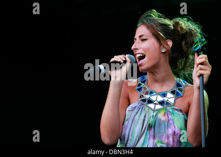 Stacey Solomon erklingt in Leeds Castle - Kent, England - 17.07.11 Stockfoto
