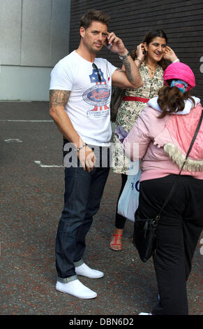 Keith Duffy außerhalb der ITV Studios London, England - 22.07.11 Stockfoto