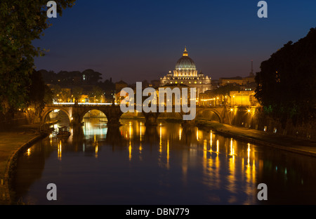 Sant ' Angelo Brücke in Rom, Italien Stockfoto