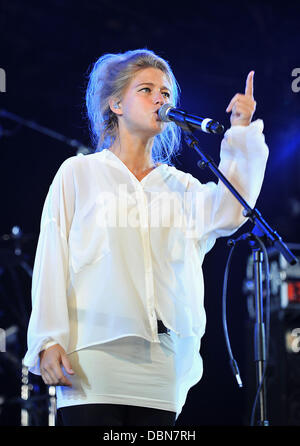 Selah Sue die live an der 36. Paleo Festival Nyon, Schweiz - 23.07.11 Stockfoto