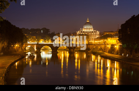 Sant ' Angelo Brücke in Rom, Italien Stockfoto