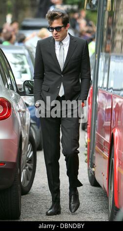 Mark Ronson die Einäscherung von Amy Winehouse in Golders Green Krematorium London, England - 26.07.11 Stockfoto