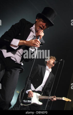 Howlin ' Pelle Almqvist Nesselsucht Melbourne, Australien - 26.07.11 Stockfoto