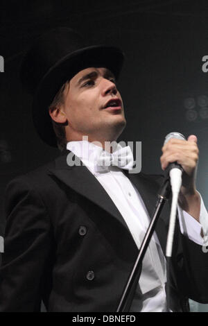 Howlin ' Pelle Almqvist Nesselsucht Melbourne, Australien - 26.07.11 Stockfoto