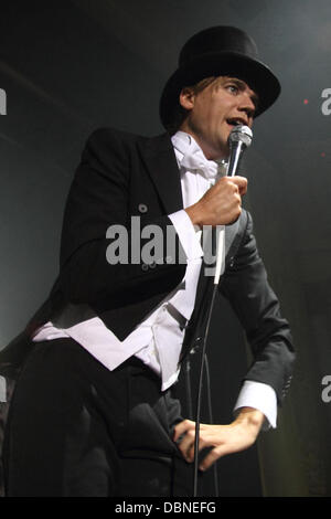 Howlin ' Pelle Almqvist Nesselsucht Melbourne, Australien - 26.07.11 Stockfoto