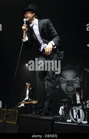 Howlin ' Pelle Almqvist Nesselsucht Melbourne, Australien - 26.07.11 Stockfoto