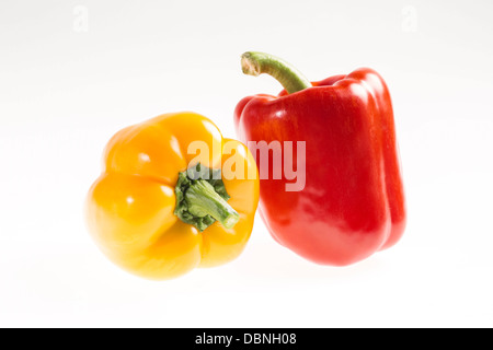 Rote und gelbe Paprika, Kroatien, Slawonien, Europa Stockfoto