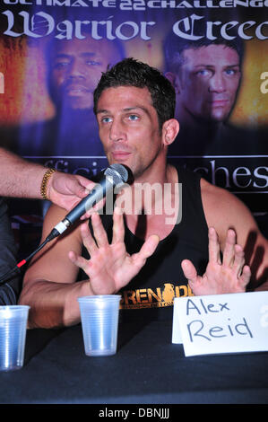 Alex Reid Pressekonferenz und wiegen vor dem MMA-Kampf zwischen Alex Reid und Jason Barrett, statt an der Roxy-London, England - 05.08.11 Stockfoto